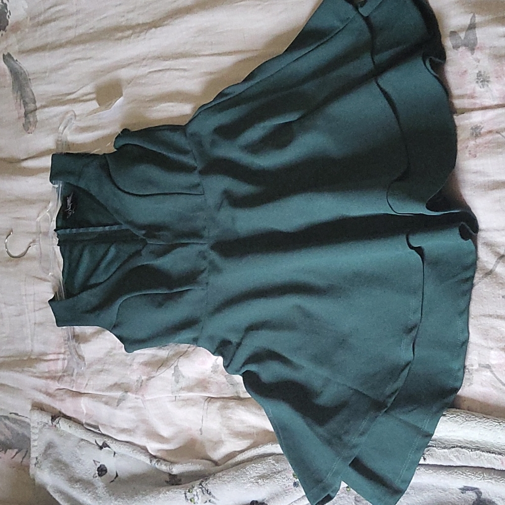 Green cocktail dress